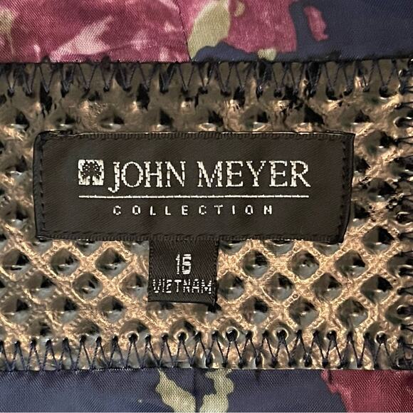 John Meyer Navy Blue Academia Career Office Jacket NWOT Size 16 - Picture 9 of 12